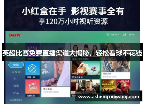 英超比赛免费直播渠道大揭秘，轻松看球不花钱